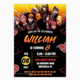 Akatsuki Naruto Invitation