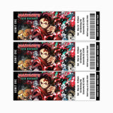 Demon Slayer Mugen Train Movie Ticket Invitation