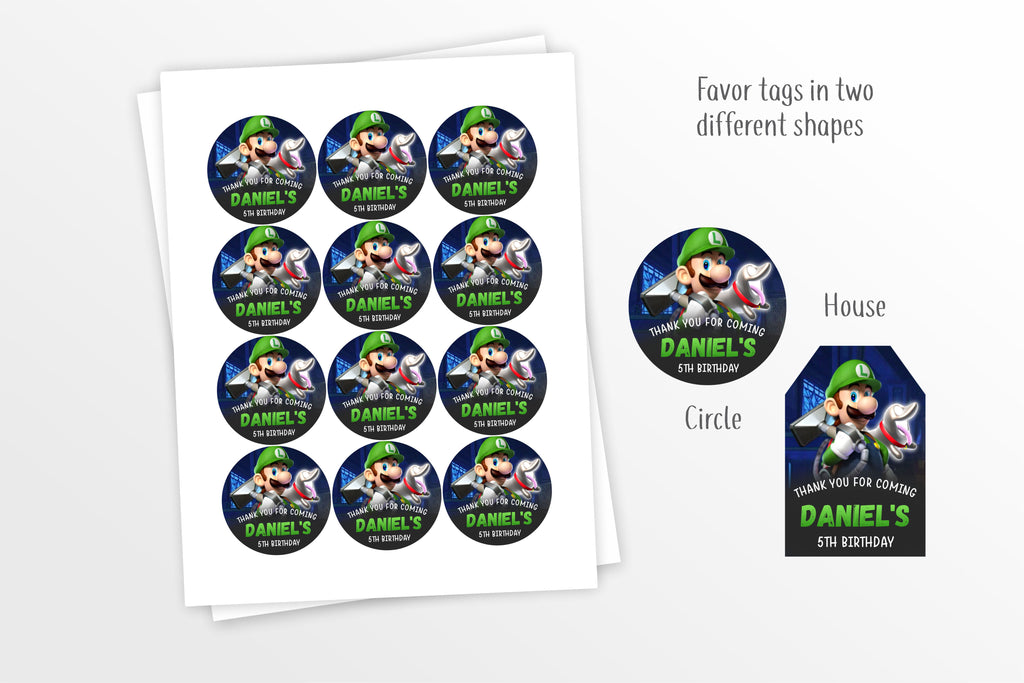 Luigi's Mansion Party Decorations Bundle - Print Me Pretty