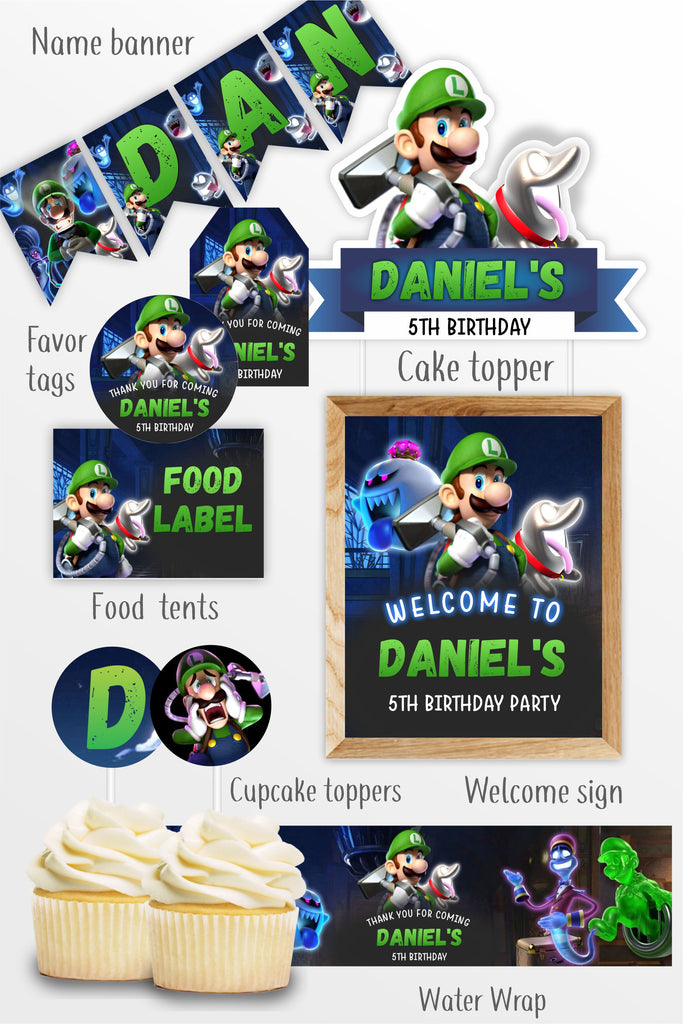 Luigi's Mansion Party Decorations Bundle - Print Me Pretty