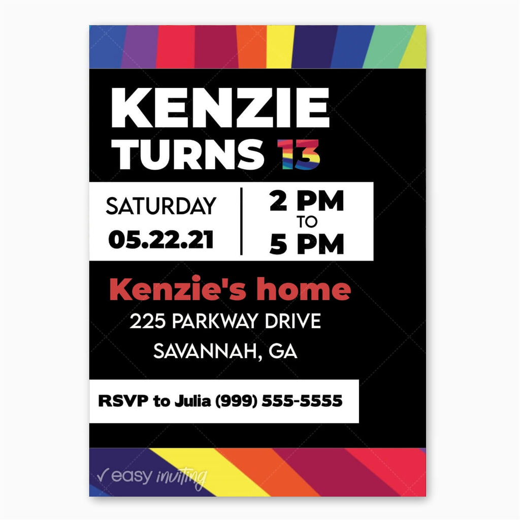 Now United Birthday Invitation - Print Me Pretty