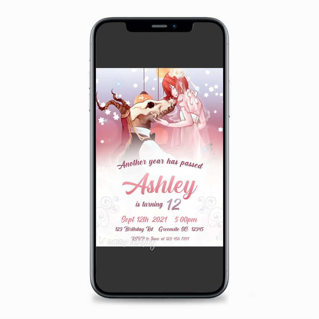 The Ancient Magu's Bride Birthday Invitation - Print Me Pretty