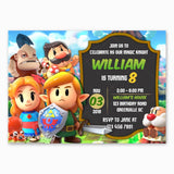 Zelda Link's Awakening Birthday Invitation