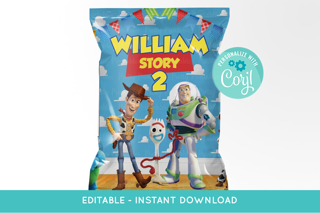 Toy Story 4 Chip Bag Printable - Print Me Pretty