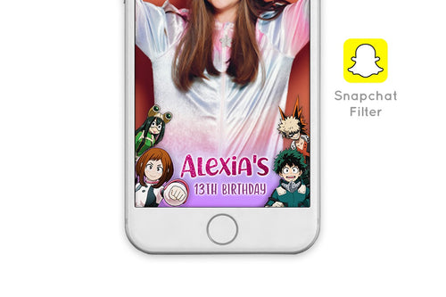 My Hero Academia Girl Version Snapchat Filter - Print Me Pretty