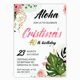 Modern Tropical Invitation