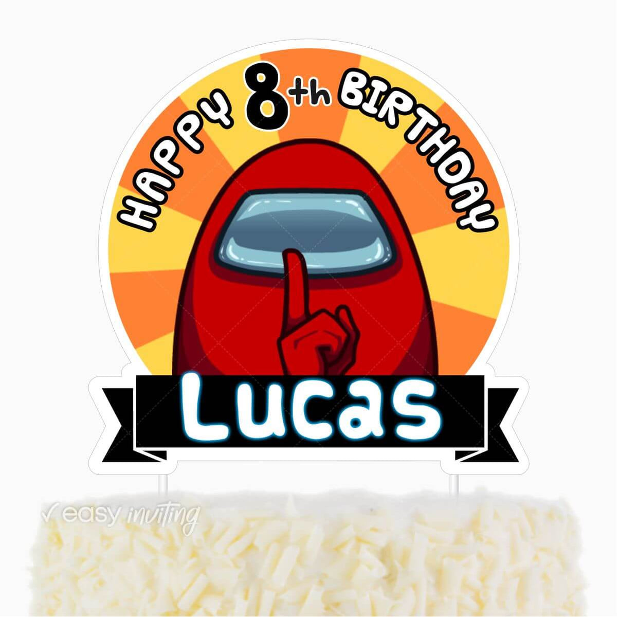 among-us-cake-topper-easy-inviting for Among Us Cupcake Toppers Free Printable Among Us Cake Topper - Easy Inviting for Among Us Cupcake Toppers Free Printable