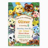 Animal Crossing Birthday Invitation