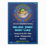 Baby Yoda Baby Shower Invitation