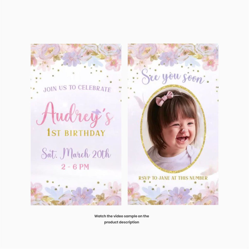 Butterfly Video Invitation - Print Me Pretty