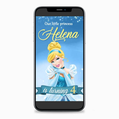 Cinderella Video Invitation - Print Me Pretty