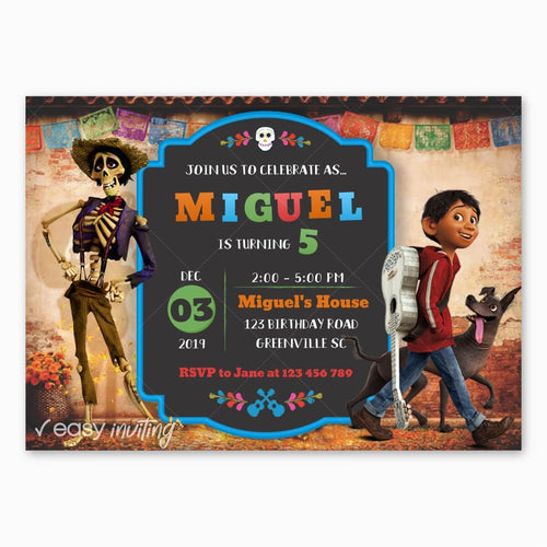 Coco Birthday Invitation - Print Me Pretty