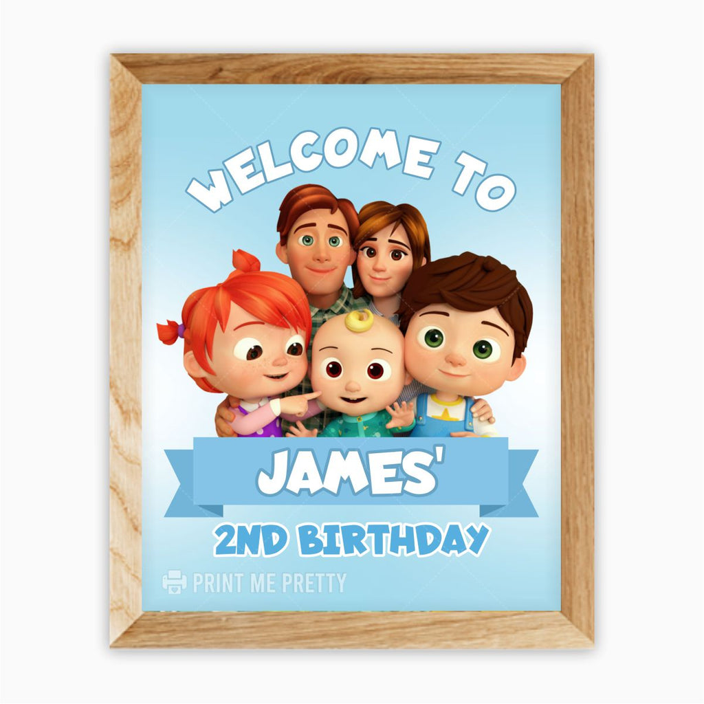 Cocomelon Welcome Sign - Print Me Pretty