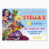 DC Superhero Girls Birthday Invitation