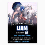 Demon Slayer Inosuke Birthday Invitation