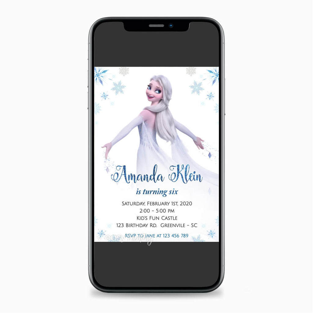 Frozen 2 Elsa Birthday Invitation - Print Me Pretty