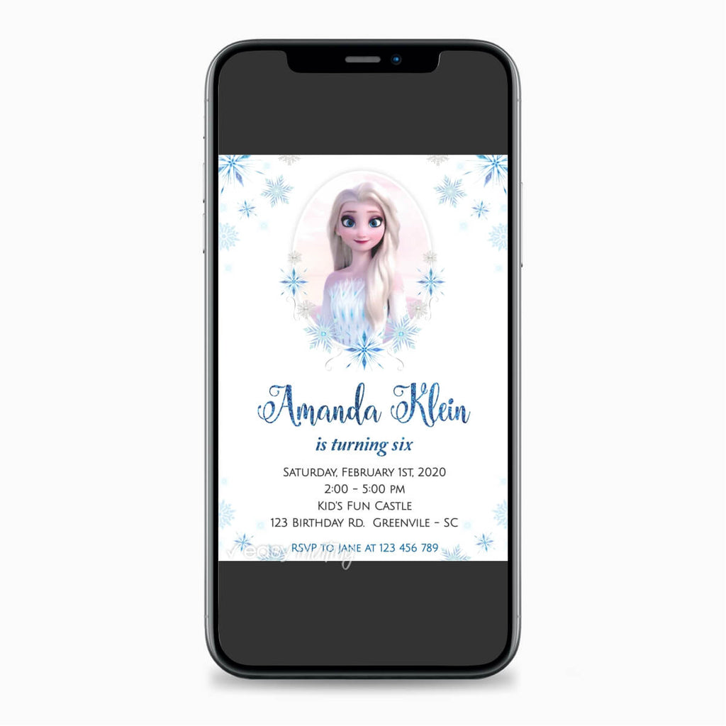 Frozen 2 Elsa Birthday Invitation - Print Me Pretty