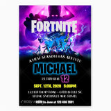 Fortnite Nexus War Birthday Invitation Marvel Season