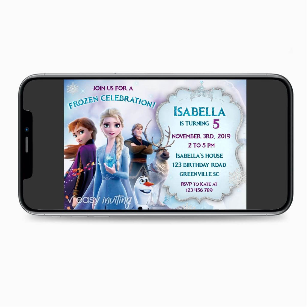 Frozen 2 Birthday Invitation - Print Me Pretty