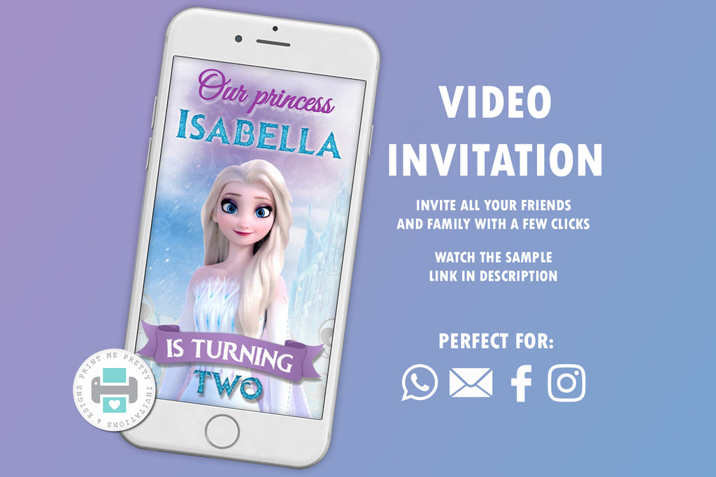 Frozen 2 Video Invitation - Print Me Pretty