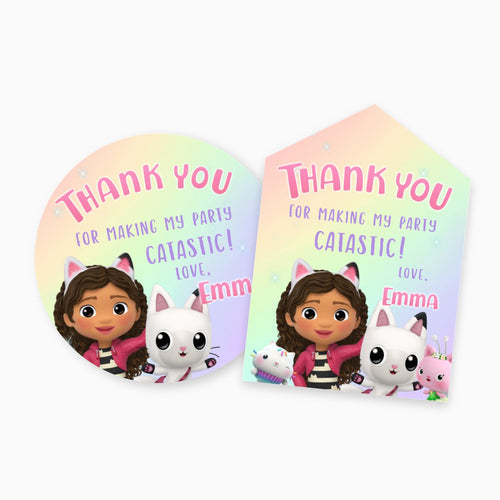 Gabby's Dollhouse Thank you Tag - Print Me Pretty