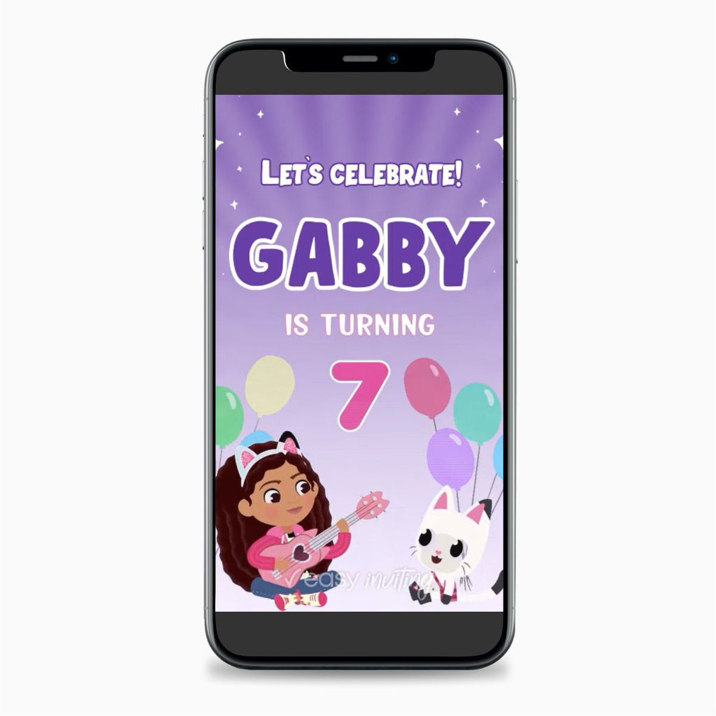 Gabby's Dollhouse Video Invitation - Easy Inviting