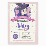 Halloween Birthday Invitation for Girls