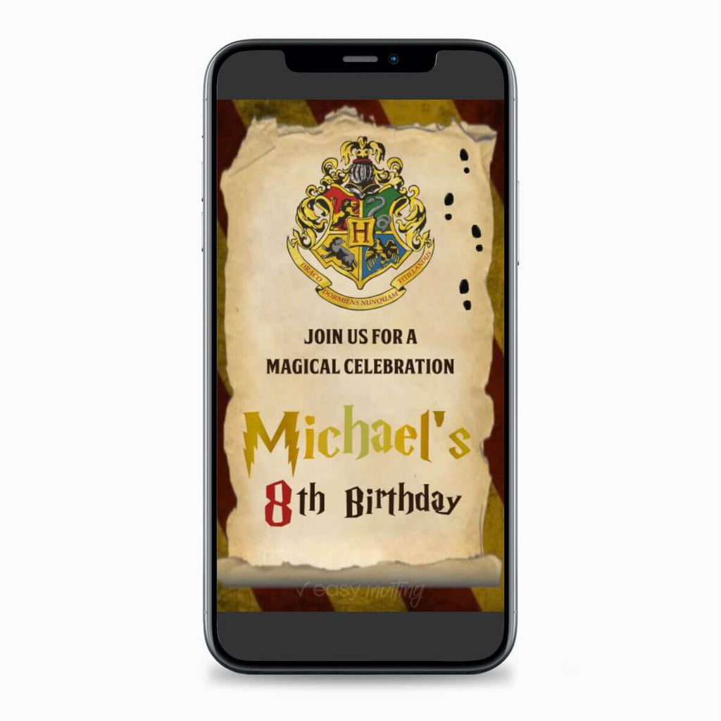 Harry Potter Birthday Invitation in Video - Easy Inviting