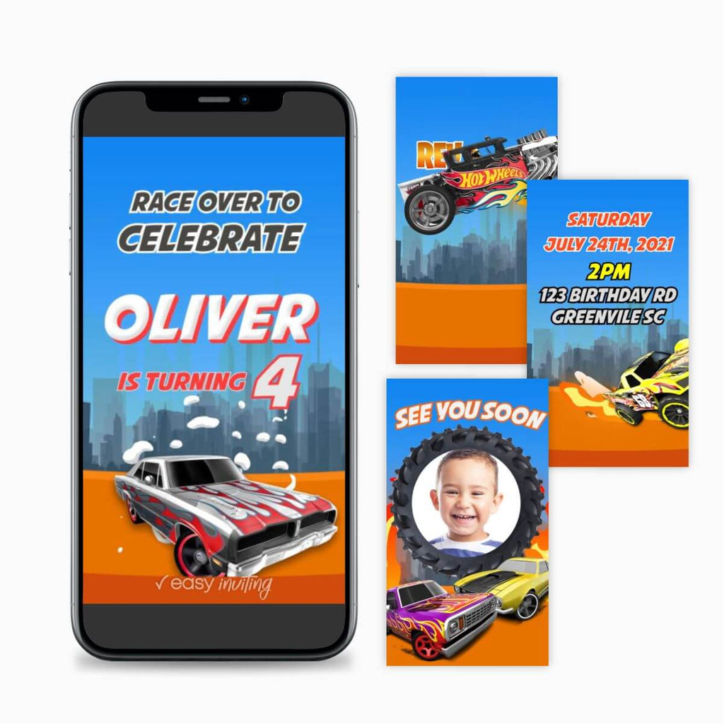 hot-wheels-video-invitation-easy-inviting for Free Printable Hot Wheels Party Invitations Hot Wheels Video Invitation | Easy Inviting for Free Printable Hot Wheels Party Invitations