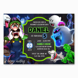 Luigi's Mansion 3 Birthday Invitation