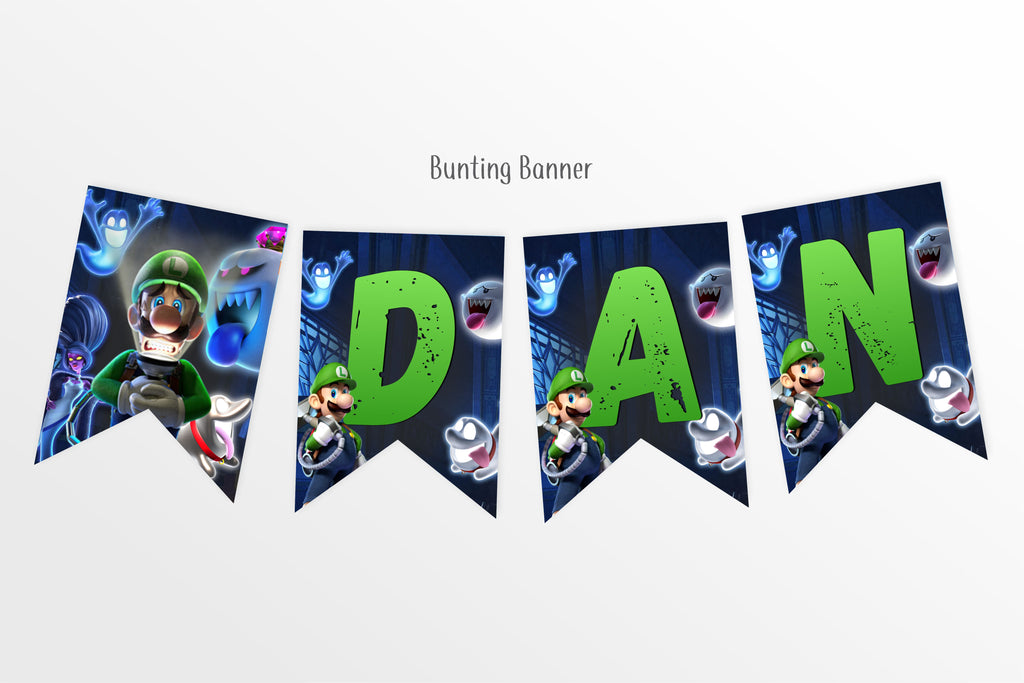 Luigi's Mansion Party Decorations Bundle - Print Me Pretty