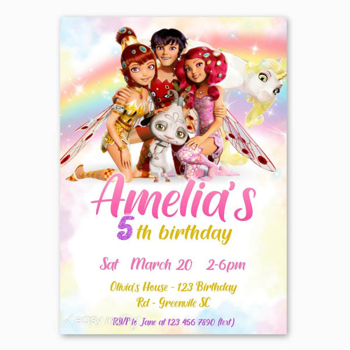 Mia and Me Birthday Invitation | Mia et Moi Invitation - Print Me Pretty