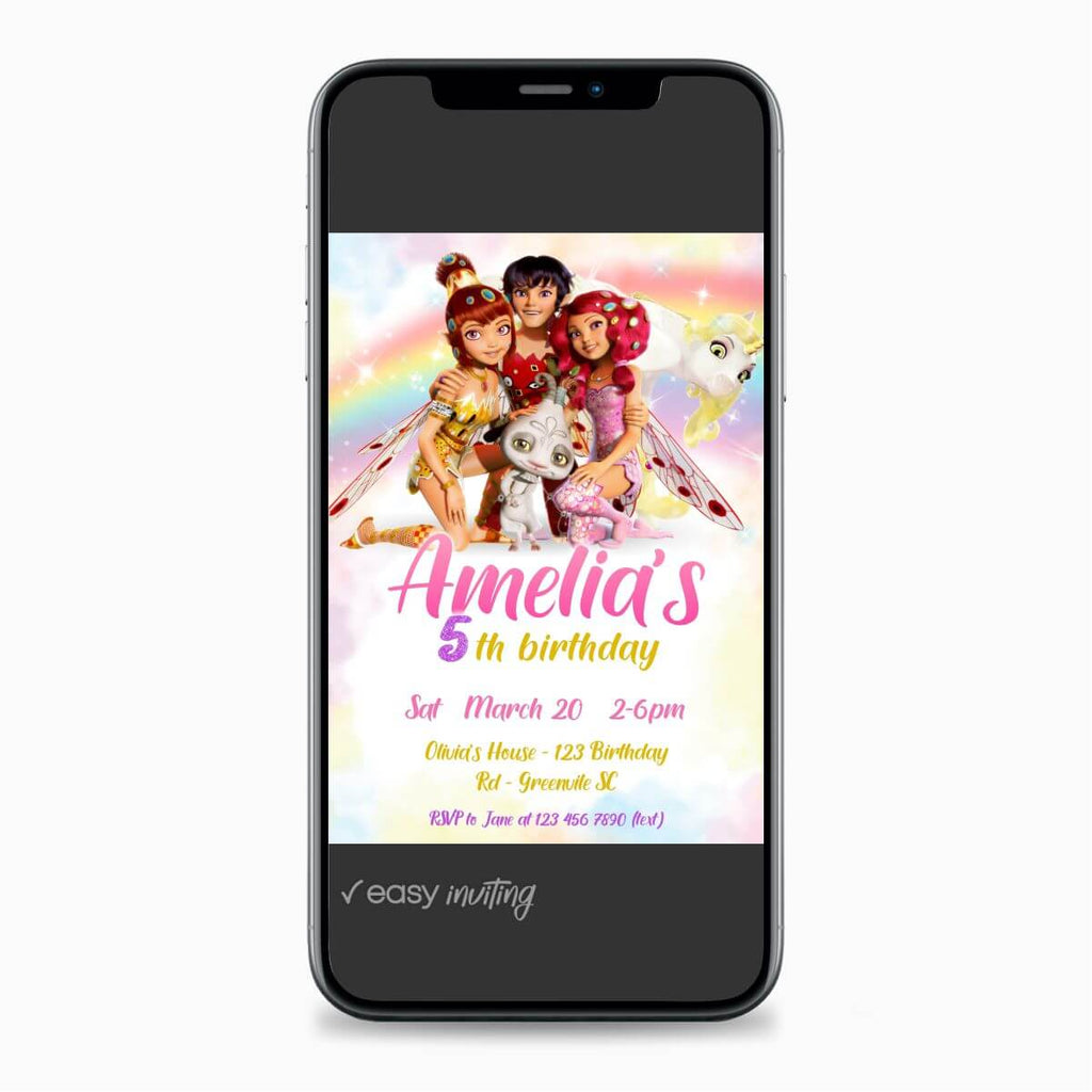 Mia and Me Birthday Invitation | Mia et Moi Invitation - Print Me Pretty