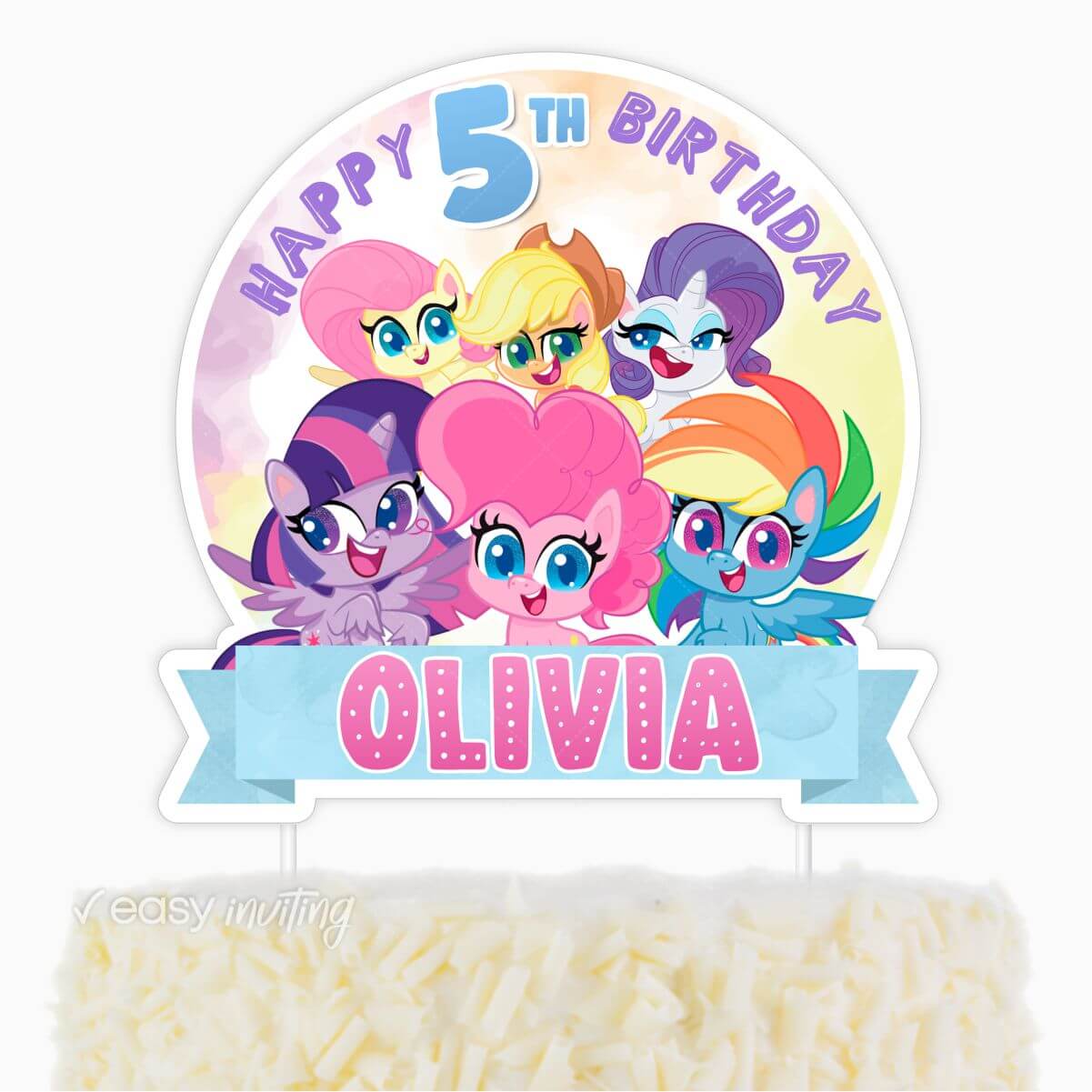 25pcs Pony Birthday Party Supplies, Pony Cake Decorations with 1pc Pony  Cake Toppers and 24pc Pony Cupcake Toppers for Girl Birthday Party Pinkie  Pie Cake Decor price in Saudi Arabia | Amazon
