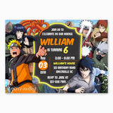 Naruto Birthday Invitation Printable
