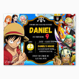 One Piece Birthday Invitation