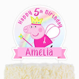 Peppa Pig Fairy Cake Topper