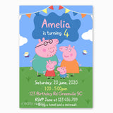 Peppa Pig Birthday Invitation