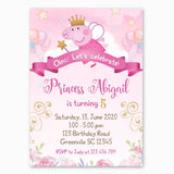 Princess Peppa Pig Birthday Invitation