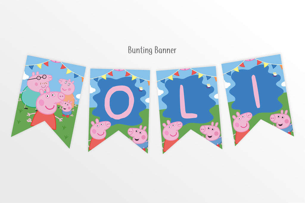 Peppa Pig Party Decorations Bundle - Print Me Pretty