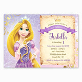 Rapunzel Birthday Invitation