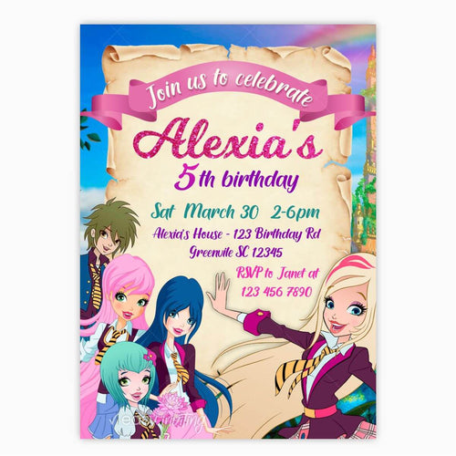 Regal Academy Birthday Invitation - Print Me Pretty