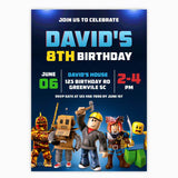 Roblox Birthday Invitation