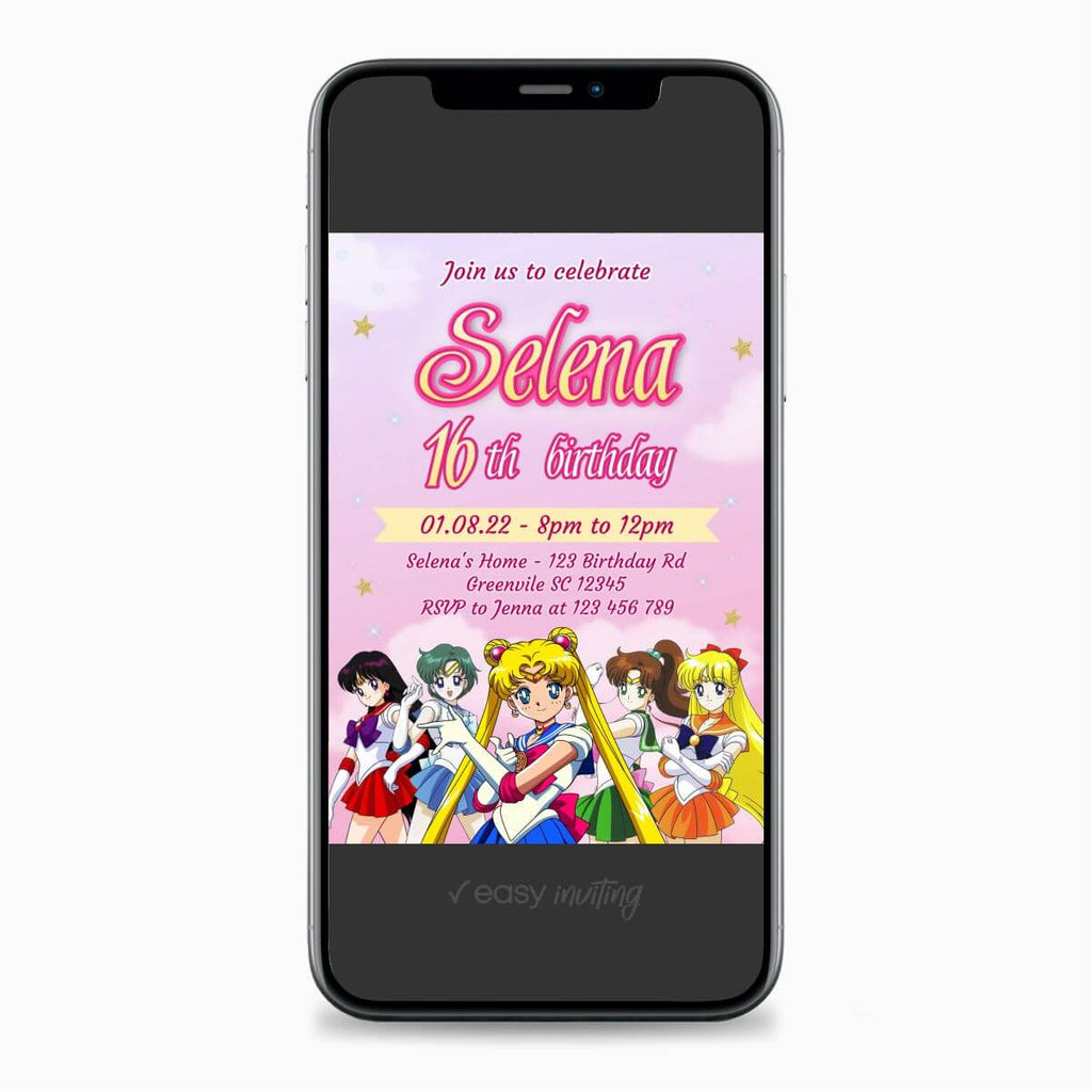 Sailor Moon Invitation - Easy Inviting