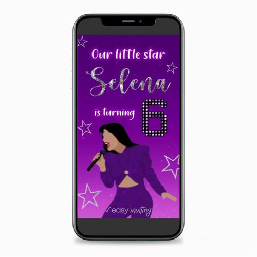 Selena Quintanilla Video Invitation - Print Me Pretty