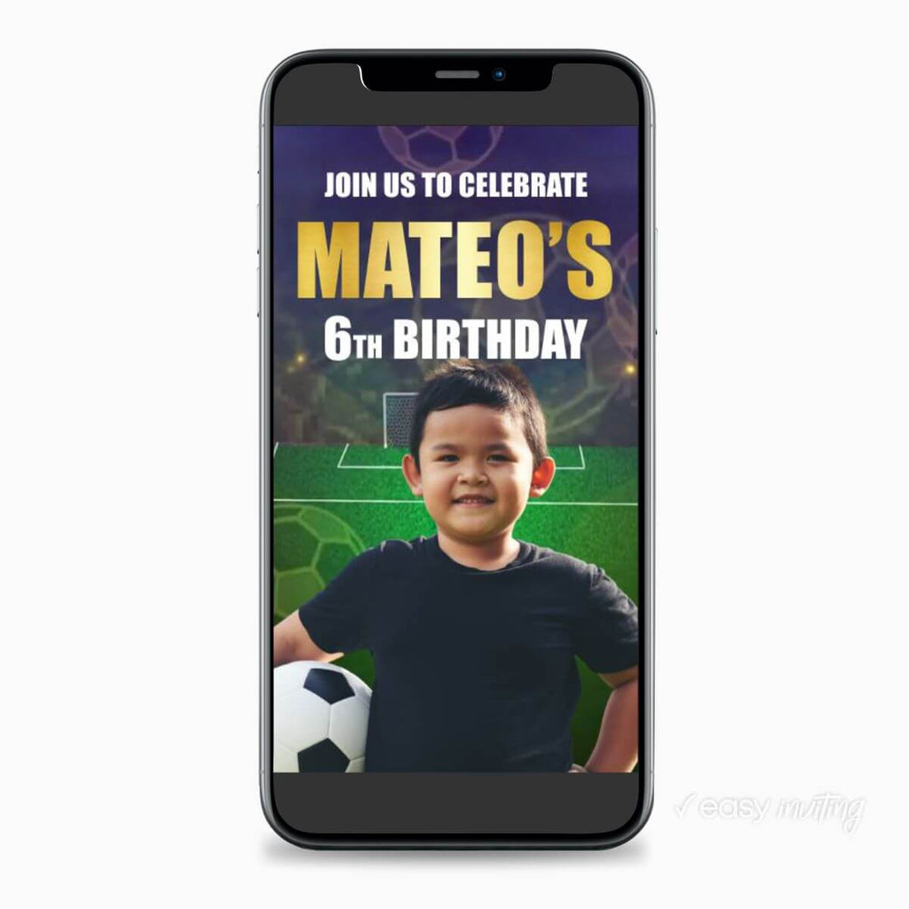 Soccer Video Invitation - Print Me Pretty