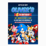 Sonic and Friends Birthday Invitation