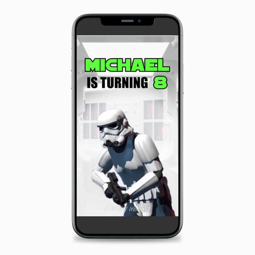 Star Wars Video Invitation - Print Me Pretty