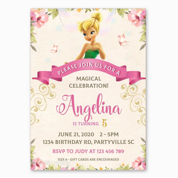 Tinkerbell Birthday Invitation – Easy Inviting tinkerbell-birthday-invitation-easy-inviting