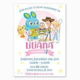 Toy Story 4 Cute Invitation